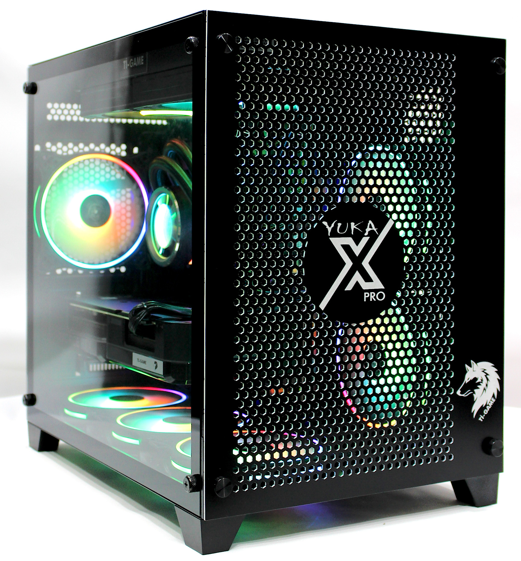 Tİ-GAME YUKA X PRO İ7-13700KF 32GB DDR5 ( 1x32GB DDR5 5600MHZ ) 1TB M.2 SSD (2100-1500MB/S)  RTX 4070 12GB 192BIT GDDR6X W11P 750W SIVI SOĞUTMA 2.5 GIGABIT ETHERNET MESH PRO GAMING PC